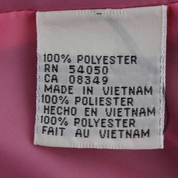 Evan Picone Sz 12 Black Pink Polka Dots Collared 100% Polyester Blazer - Picture 4 of 5